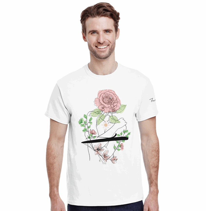 Farold& "Rose" uniseks T-shirt